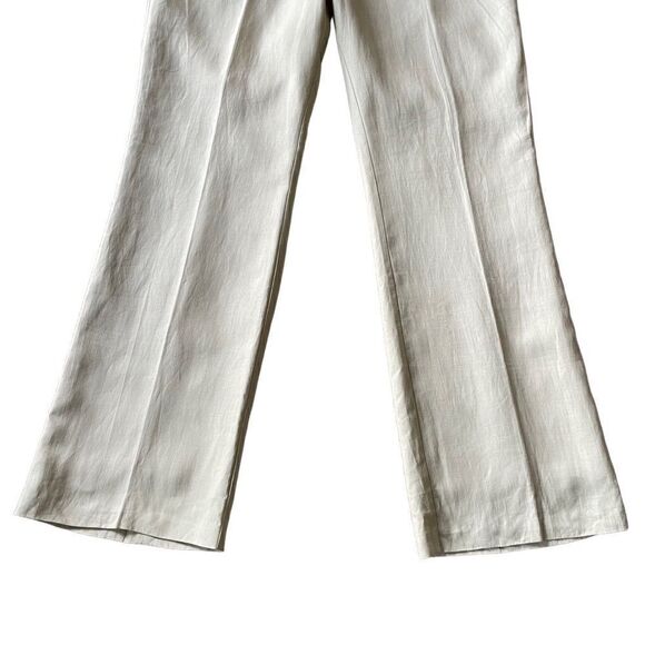 Merona Lined Linen Tan Straight Leg Trouser Pants NWT Women’s Size 12 - Picture 4 of 14